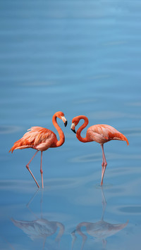 The flamingo dyed its hair