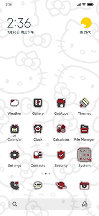 Hello Kitty red