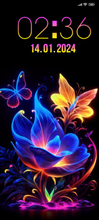 neon flower