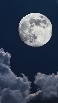 Moon above Cloud
