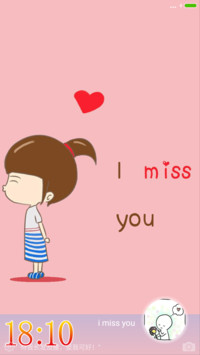 i miss you【情侣主题，免费版（女生）】