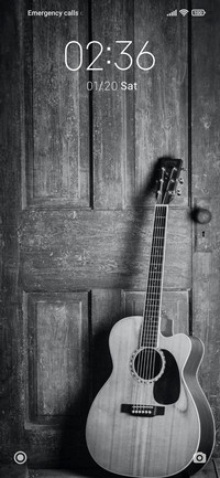 Black guitar