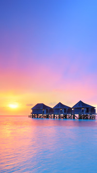 Experience the dreamy sunset of Maldives
