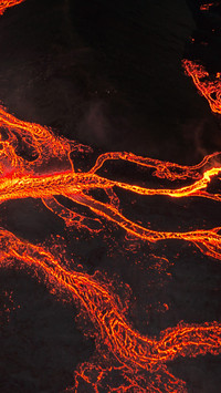Close-up of an Icelandic volcano