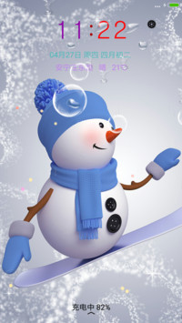 可爱雪人
