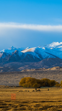 Early morning in the Pamir Plateau