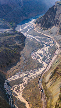 Anjihai Grand Canyon in Xinjiang