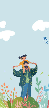 “爸”气情话-拍信图库