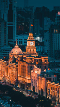 The dust trapped past of shanghai bund buildings