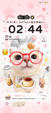 厨师眼镜小猫