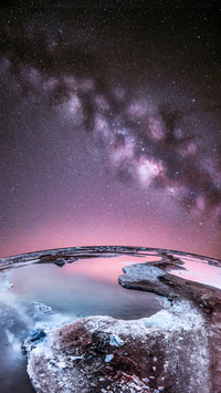 Polar starry sky