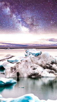 Polar starry sky