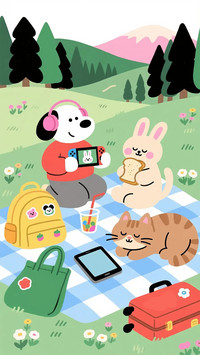 Small animals picnic time 2