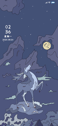 麋鹿奔月