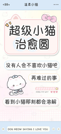 超级小猫治愈圆