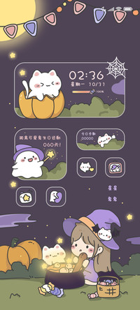 万圣节捣蛋女孩