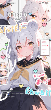 White haired girl