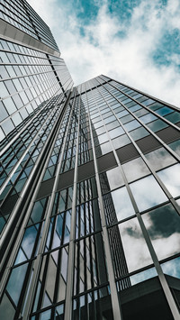 Modern high-rise buildings