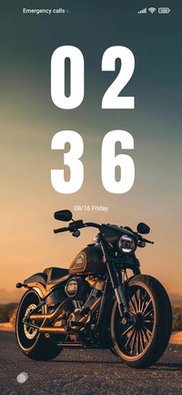 Sunset motorcycle