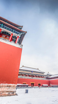 听故宫雪落下的声音