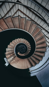 Rotating Stairs From Overhead View