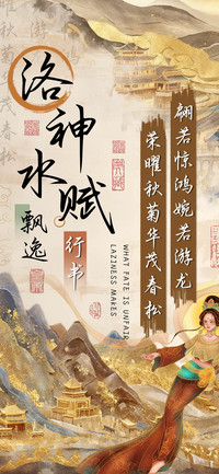 洛神水赋飘逸行书