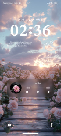 Pink flower sea