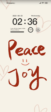 Peace and joy