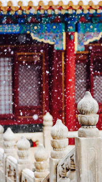 雪落紫禁城