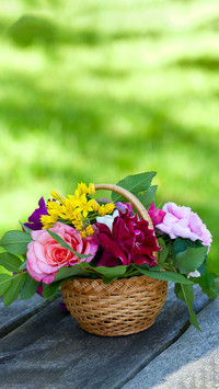 Flower Basket Flower Arrangement Tutorial 8