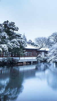 西湖雪景如仙境