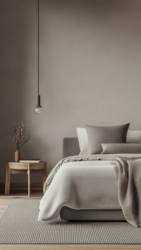 Simplicity Meets Elegance, In a Gray Bedroom