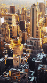Modern city skyscrapers