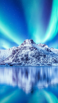 Aurora Borealis, Lofoten islands, Norway