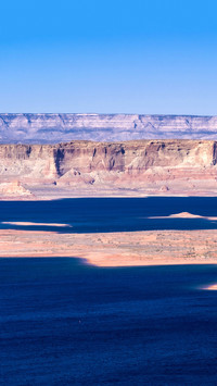 Lake Powell in desert Landscape