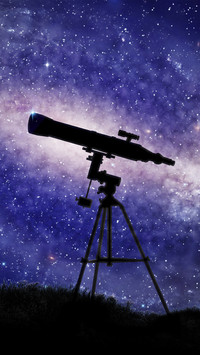 Starry sky seen by domestic astronomical telescope 4