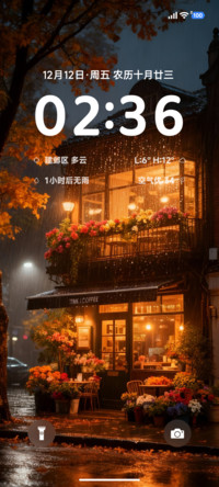 简约INS雨夜