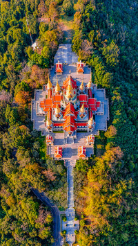 Beautiful scenery of Thai temples