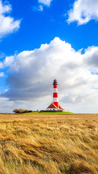 The Lighthouse Westerheversand near Westerhever