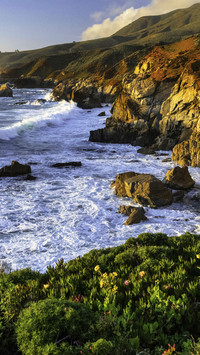 The surges along the coast