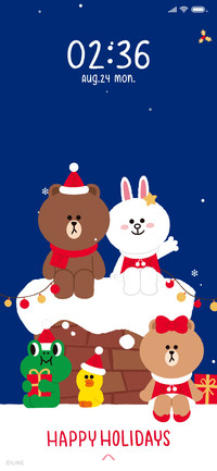LINE FRIENDS温暖圣诞主题