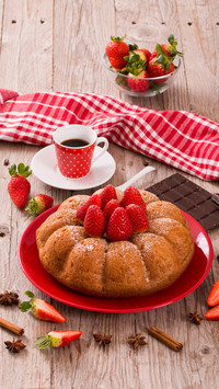 Morning Delight, Soft Cake with Fresh Berries