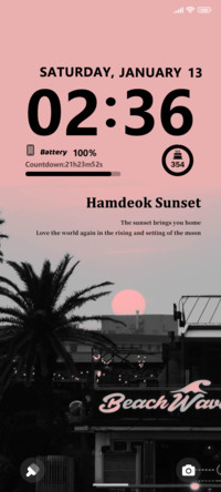 Sunset coconut 