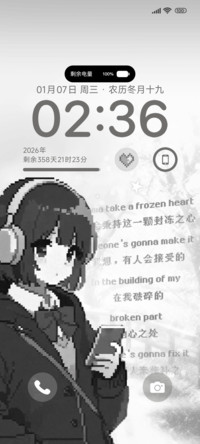 像素风耳机少女