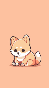 Q版小柴犬-拍信图库