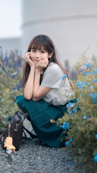 清纯与气质并存的女孩