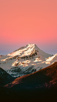 Mountain view of the Grand Combin Alps