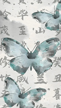 古风蝴蝶壁纸-锐景创意
