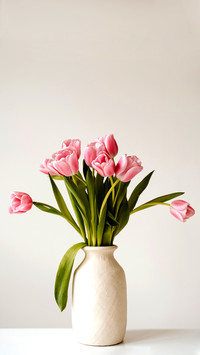 Aesthetic minimalist style floral composition
