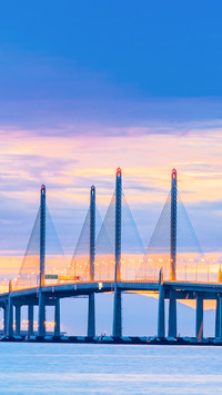 2nd Penang Bridge view during dawn in George Town